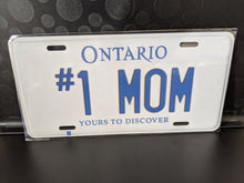 Load image into Gallery viewer, #1 MOM : Custom Car Ontario For Off Road License Plate Souvenir Personalized Gift Display
