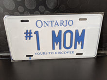 Load image into Gallery viewer, #1 MOM : Custom Car Ontario For Off Road License Plate Souvenir Personalized Gift Display