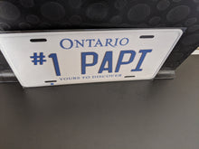 Load image into Gallery viewer, #1 PAPI : Custom Car Ontario For Off Road License Plate Souvenir Personalized Gift Display