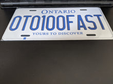 Load image into Gallery viewer, 0TO100FAST? : Custom Car Ontario For Off Road License Plate Souvenir Personalized Gift Display