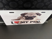 Load image into Gallery viewer, I <3 MY PUG : Custom Car Ontario For Off Road License Plate Souvenir Personalized Gift Display