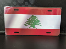 Load image into Gallery viewer, Lebanon Waving Flag Pattern : Custom Car Ontario For Off Road License Plate Souvenir Personalized Gift Display