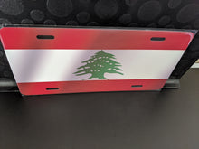 Load image into Gallery viewer, Lebanon Waving Flag Pattern : Custom Car Ontario For Off Road License Plate Souvenir Personalized Gift Display