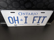 Load image into Gallery viewer, *OH I FIT* Customized Ontario Car Plate Size Novelty/Souvenir/Gift Plate