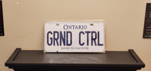 Load image into Gallery viewer, GRND CTRL : Custom Bicycle Plate Ontario For Novelty Souvenir Gift Display Special Occasions Mancave Garage Office Windshield
