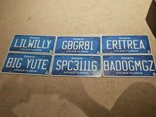 Load image into Gallery viewer, Ontario Special Edition Blue Custom License Plate Personalized Aluminum Name Plate Display Gift
