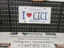 Load image into Gallery viewer, I CICI : Custom Car Ontario For Off Road License Plate Souvenir Personalized Gift Display
