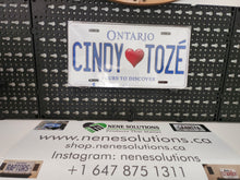 Load image into Gallery viewer, CINDY TOZE : Custom Car Ontario For Off Road License Plate Souvenir Personalized Gift Display
