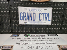Load image into Gallery viewer, GRAND CTRL  : Custom Car Plate Ontario For Novelty Souvenir Gift Display Special Occasions Mancave Garage Office Windshield
