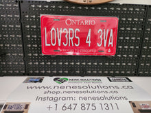 Load image into Gallery viewer, LOV3RS 4 3VA : Custom Car Ontario For Off Road License Plate Souvenir Personalized Gift Display
