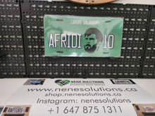 Load image into Gallery viewer, Afridi 10  License Plate

