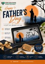 Load image into Gallery viewer, Custom License Plate &amp; Keychain | Father's Day Gift | Add Dad's Name | Car – Bike – Motorcycle | All Sizes Available
