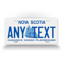 Load image into Gallery viewer, Nova Scotia Custom License Plate Personalized Aluminum Name Tag Premium Vehicle Display Gift
