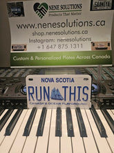 Load image into Gallery viewer, Nova Scotia Custom License Plate Personalized Aluminum Name Tag Premium Vehicle Display Gift
