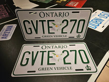 Load image into Gallery viewer, Ontario Green Vehicle Custom License Plate Personalized Eco Style Aluminum Name Plate Display Gift
