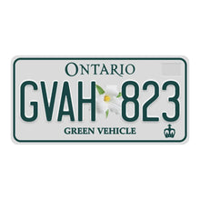Load image into Gallery viewer, Ontario Green Vehicle Custom License Plate Personalized Eco Style Aluminum Name Plate Display Gift
