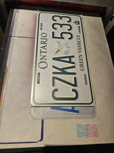 Load image into Gallery viewer, Ontario Green Vehicle Custom License Plate Personalized Eco Style Aluminum Name Plate Display Gift
