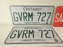 Load image into Gallery viewer, Ontario Green Vehicle Custom License Plate Personalized Eco Style Aluminum Name Plate Display Gift

