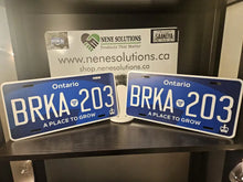 Load image into Gallery viewer, Ontario Special Edition Blue Custom License Plate Personalized Aluminum Name Plate Display Gift
