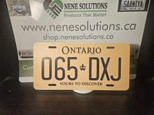 Load image into Gallery viewer, Ontario Yellow Service Custom License Plate Personalized Aluminum Name Plate Vehicle Display Gift
