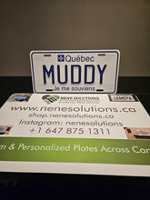 Load image into Gallery viewer, Quebec Heritage Custom License Plate Personalized Metal Name Tag Collectible Display Gift
