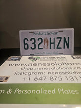 Load image into Gallery viewer, Saskatchewan Province Custom License Plate Personalized Name Off Road Display Gift Souvenir
