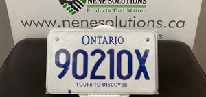 90210X : Custom Bike Plate Ontario For Novelty Souvenir Gift Display Special Occasions Mancave Garage Office Windshield