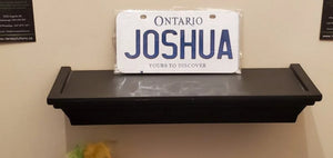 JOSHUA : Custom Bicycle Ontario For Off Road License Plate Souvenir Personalized Gift Display