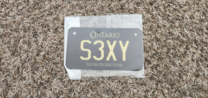 S3XY :  Custom Bike Ontario For Off Road License Plate Souvenir Personalized Gift Display