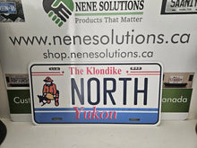 Load image into Gallery viewer, Klondike Yukon Custom License Plate Personalized 3D Aluminum Plate Custom Name Tag Car Bike Keychain Sizes Free Preview
