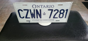 CZWN 7281 : Custom Car Ontario For Off Road License Plate Souvenir Personalized Gift Display
