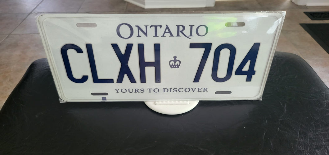 CLXH 704 : Custom Car Plate Ontario For Novelty Souvenir Gift Display Special Occasions Mancave Garage Office Windshield