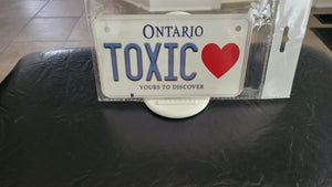TOXIC : Custom Bike Ontario For Off Road License Plate Souvenir Personalized Gift Display
