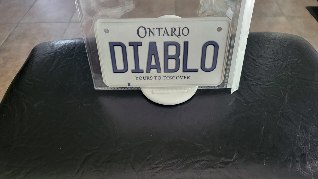 DIABL0 : Custom Bike Ontario For Off Road License Plate Souvenir Personalized Gift Display