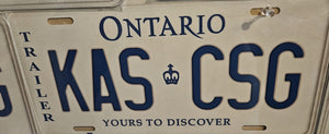 KAS CSG : Custom Car Ontario For Off Road License Plate Souvenir Personalized Gift Display