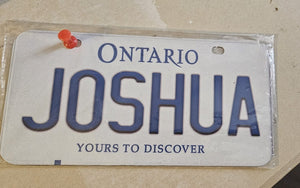 JOSHUA : Custom Car Ontario For Off Road License Plate Souvenir Personalized Gift Display