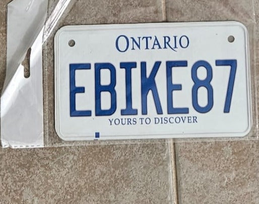 EBIKE87 : Custom Bike Ontario For Off Road License Plate Souvenir Personalized Gift Display