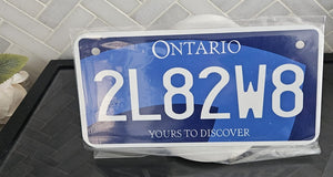 2L82W8 - (Blue) : Custom Bike Ontario For Off Road License Plate Souvenir Personalized Gift Display