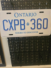 Load image into Gallery viewer, White Ontario Crown Custom License Plate Personalized Aluminum Name Plate Display Gift Souvenir
