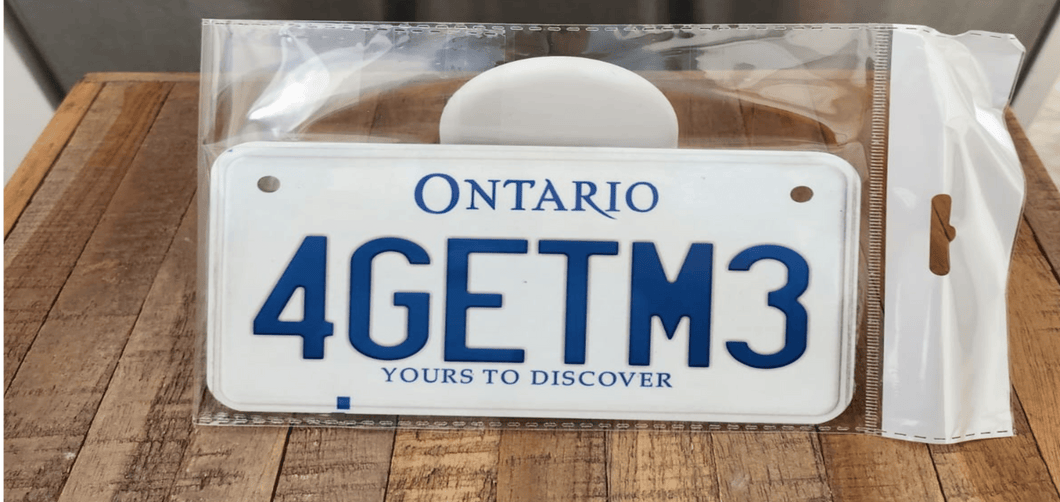 4GETM3 : Custom Bike Ontario For Off Road License Plate Souvenir Personalized Gift Display