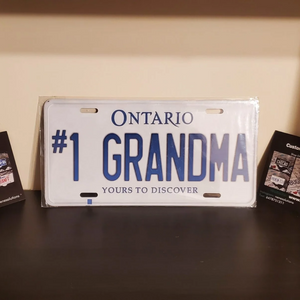 #1 GRANDMA : Custom Car Ontario For Off Road License Plate Souvenir Personalized Gift Display