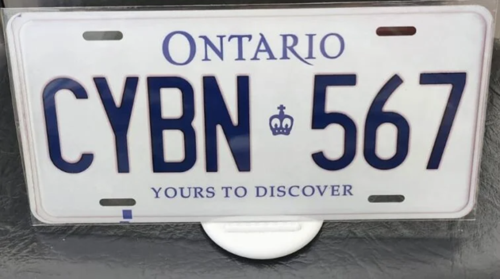 CYBN 567 : Custom Car Ontario For Off Road License Plate Souvenir Personalized Gift Display