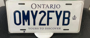 OMY2FYB :  Custom Car Ontario  For Off Road License Plate Souvenir Personalized Gift Display