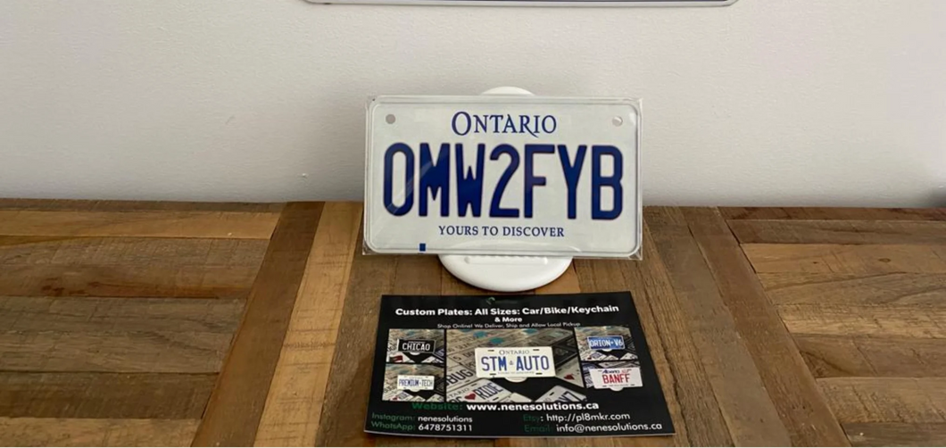 0MW2FYB : Custom Bike Ontario For Off Road License Plate Souvenir Personalized Gift Display