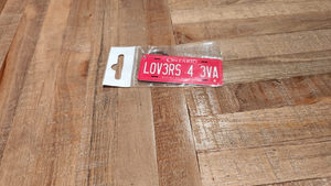 LOV3RS 4 3VA : Custom Keychains Ontario For Off Road License Plate Souvenir Personalized Gift Display