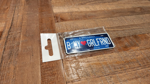 BE MY GRLFRND  : Custom Keychains Ontario For Off Road License Plate Souvenir Personalized Gift Display