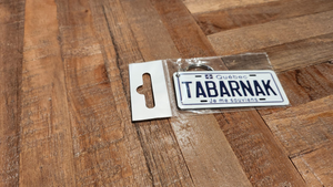 TABARNAK  : Custom Keychains Quebec For Off Road License Plate Souvenir Personalized Gift Display
