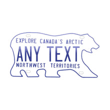 Load image into Gallery viewer, Northwest Territories Custom License Plate Personalized Aluminum Name Plate Collectible Display Gift
