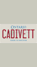Load and play video in Gallery viewer, EYEZONC43 : Custom Car Ontario For Off Road License Plate Souvenir Personalized Gift Display
