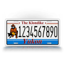 Load image into Gallery viewer, Klondike Yukon Custom License Plate Personalized 3D Aluminum Plate Custom Name Tag Car Bike Keychain Sizes Free Preview
